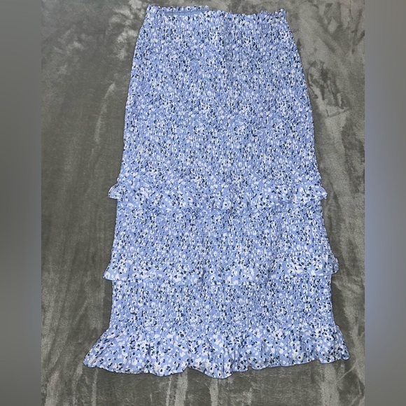 Abercrombie & fitch smocked midi floral skirt - Picture 6 of 9